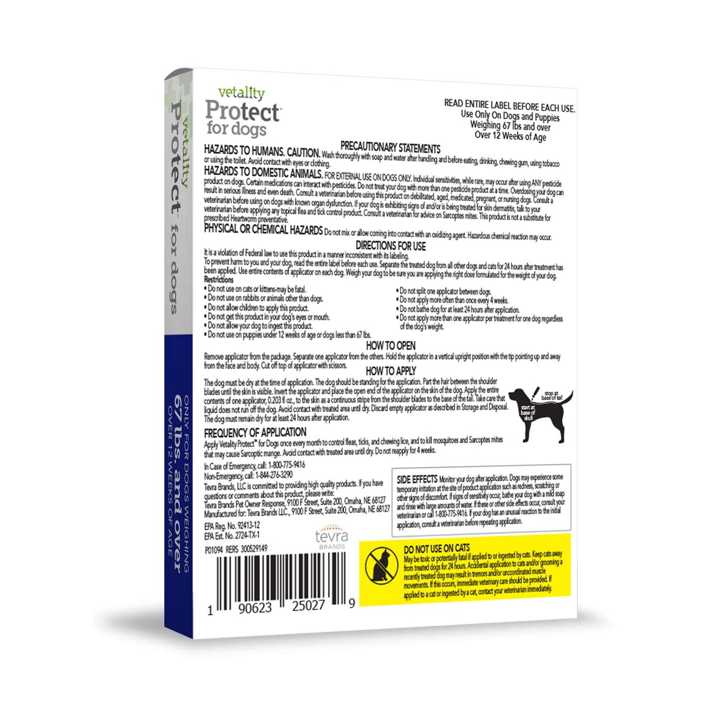vetality protect for dogs over 67 lbs