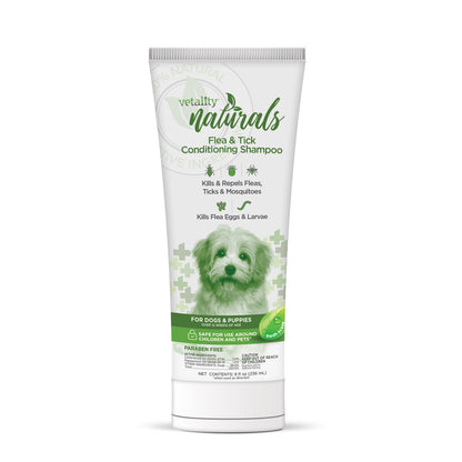 Vetality Naturals Flea & Tick Conditioning Shampoo for Dogs