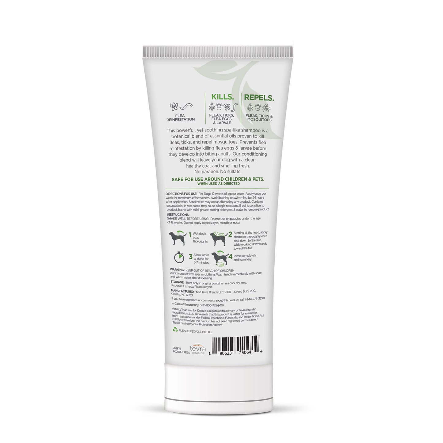 vetality naturals flea & tick conditioning shampoo for dogs