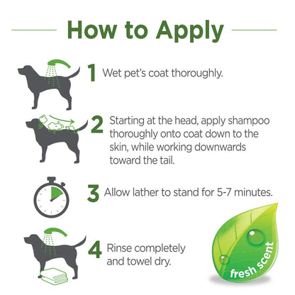 Vetality Naturals Flea & Tick Conditioning Shampoo for Dogs