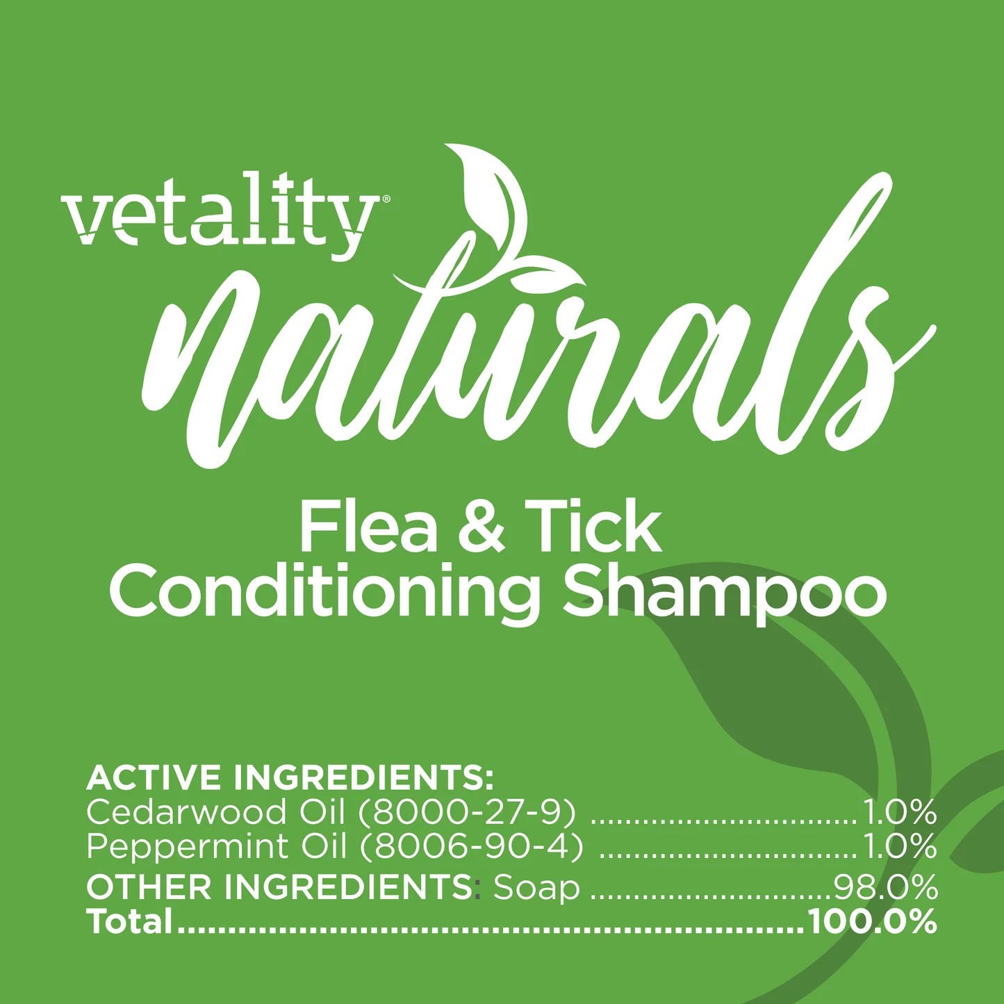 vetality naturals flea & tick conditioning shampoo for dogs