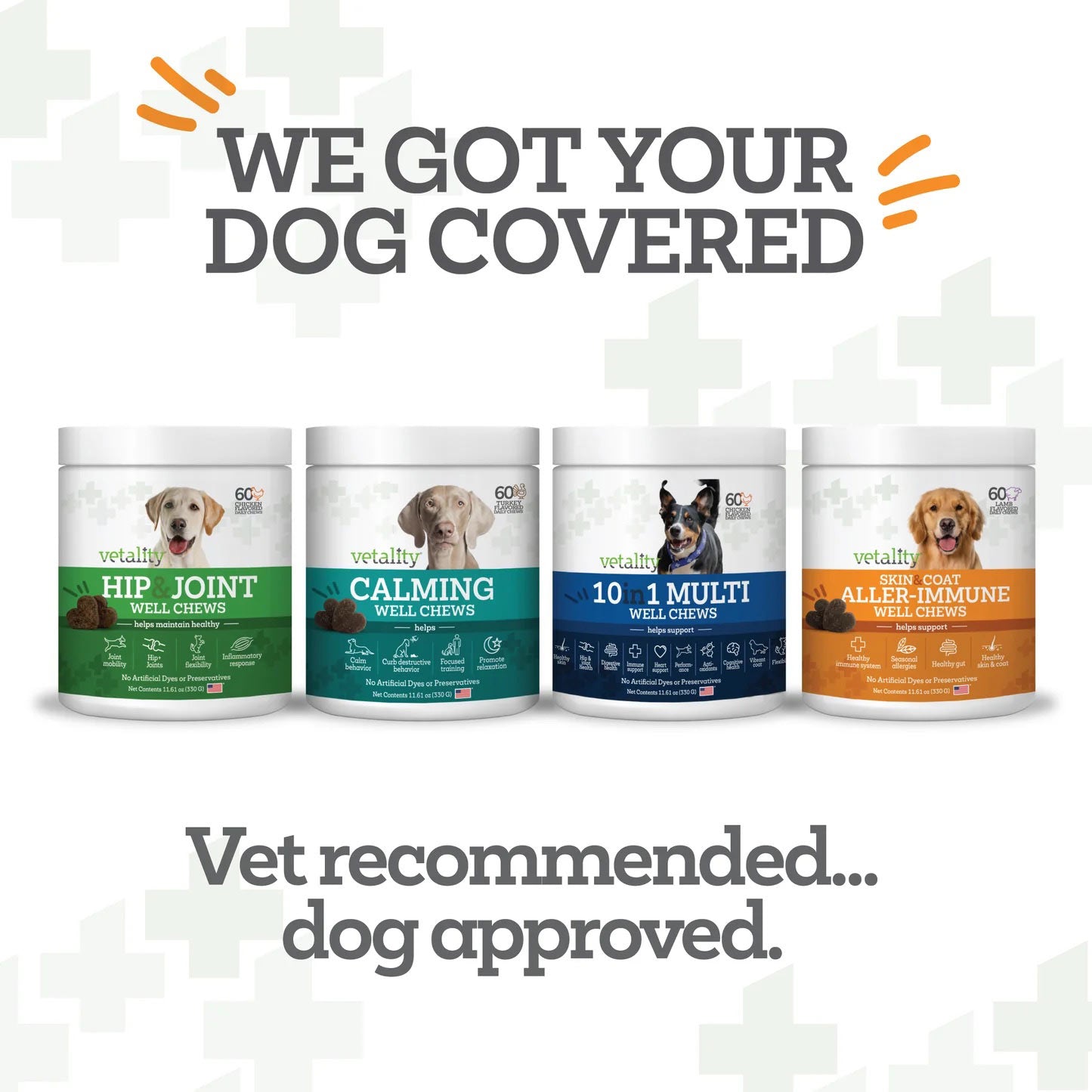 vetality 10in1 multi well chews for dogs