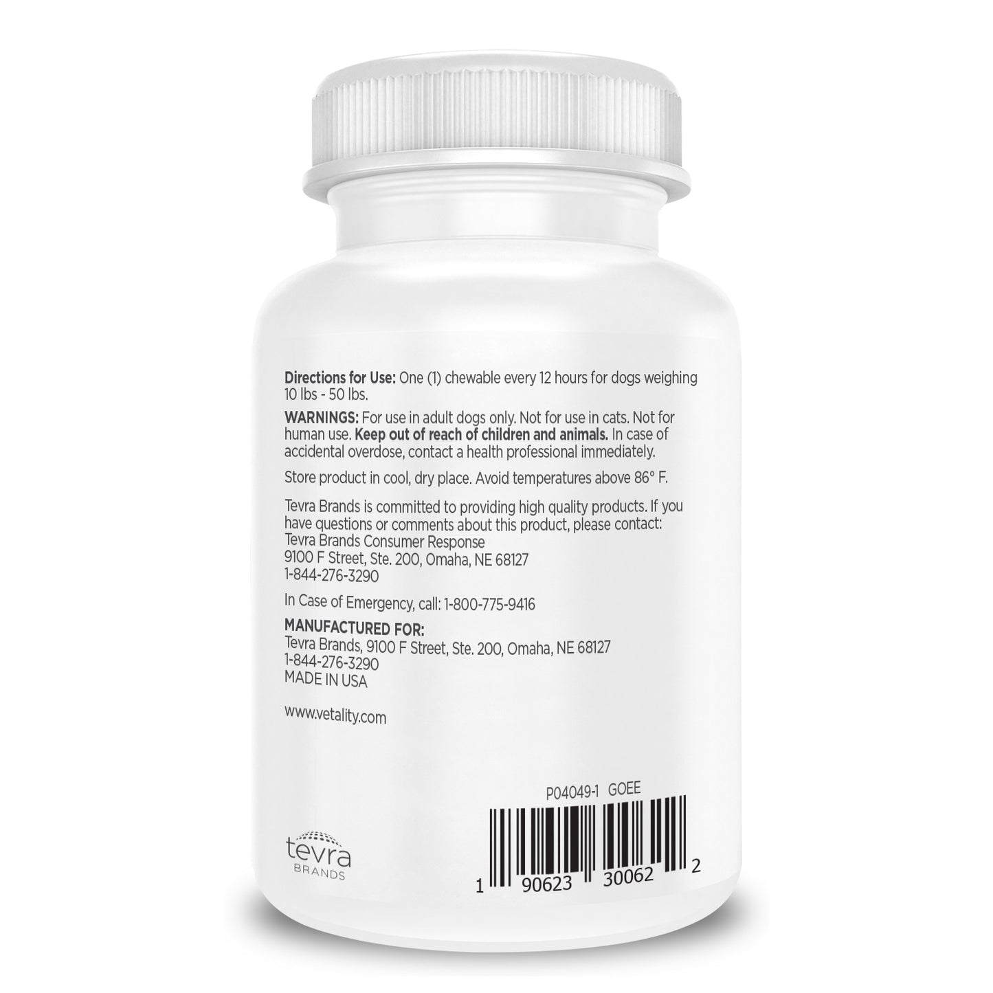 vetality canine aspirin for small-med dogs 10-50 lbs