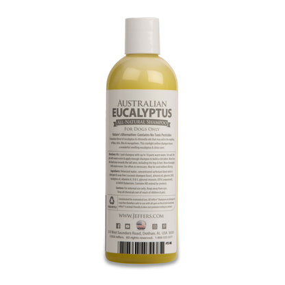 Jeffers Pet Australian Eucalyptus Dog Shampoo, 17 oz - Natural Botanical Grooming Wash with Citronella & Coconut Base, Deodorizing, Soap & Detergent Free, Concentrated, For Dogs & Puppies 6+ Weeks