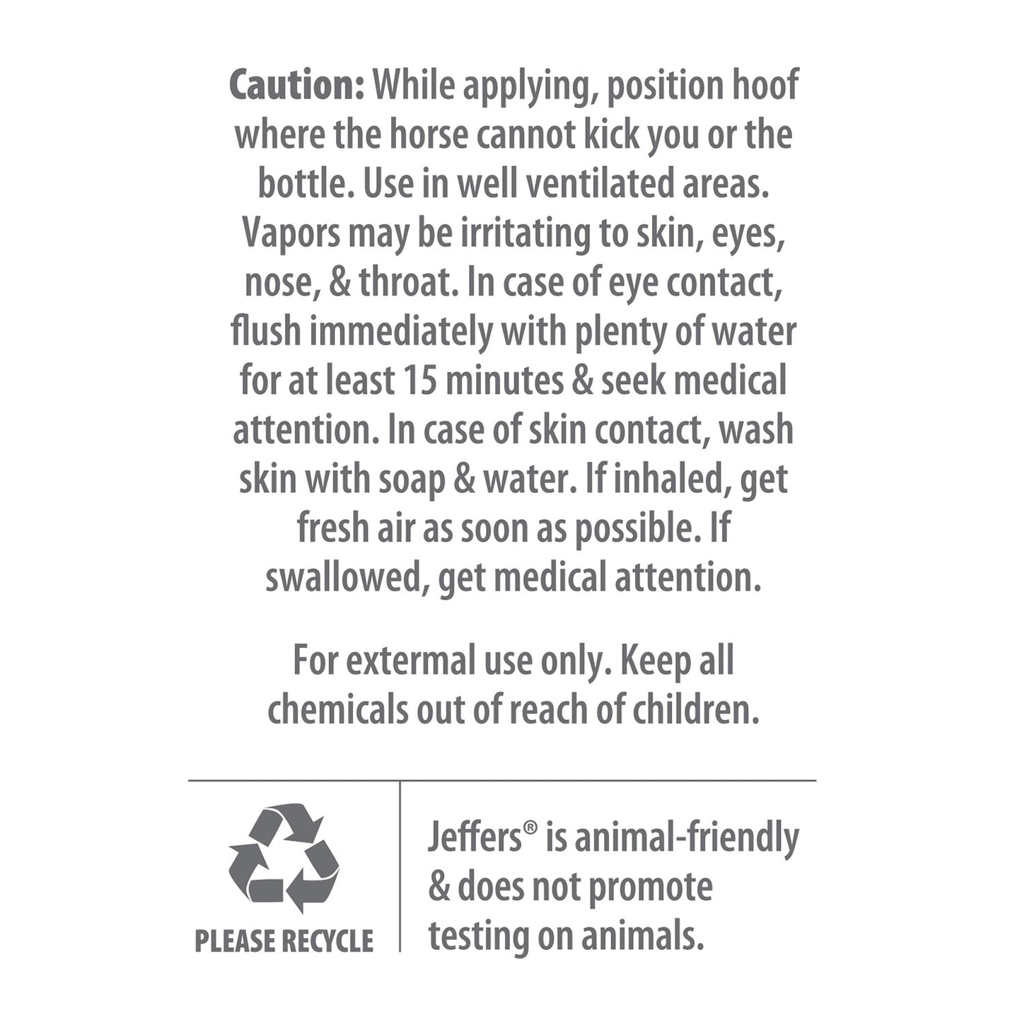 jeffers equine thrush away 2 oz iodine hoof treatment for horses – thrush care for frog & white line, suitable for pads, stable, ranch & farm hoof maintenance, wet & dry conditions, usa made