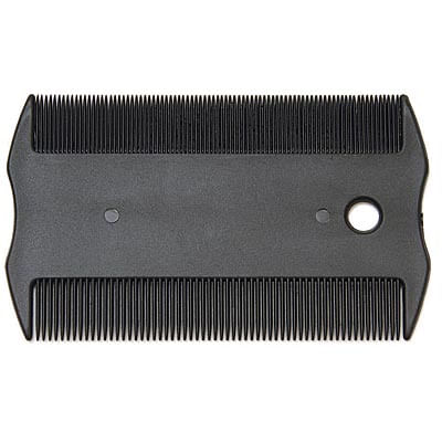 Jeffers Pet Palm Flea Comb for Dogs, Cats, Puppies & Kittens, 3.25" - Double Sided Grooming Comb for Pets, Portable Pet Grooming Tool for Fleas, Eggs, Dirt & Shedding Fur, Ideal for All Coat Types