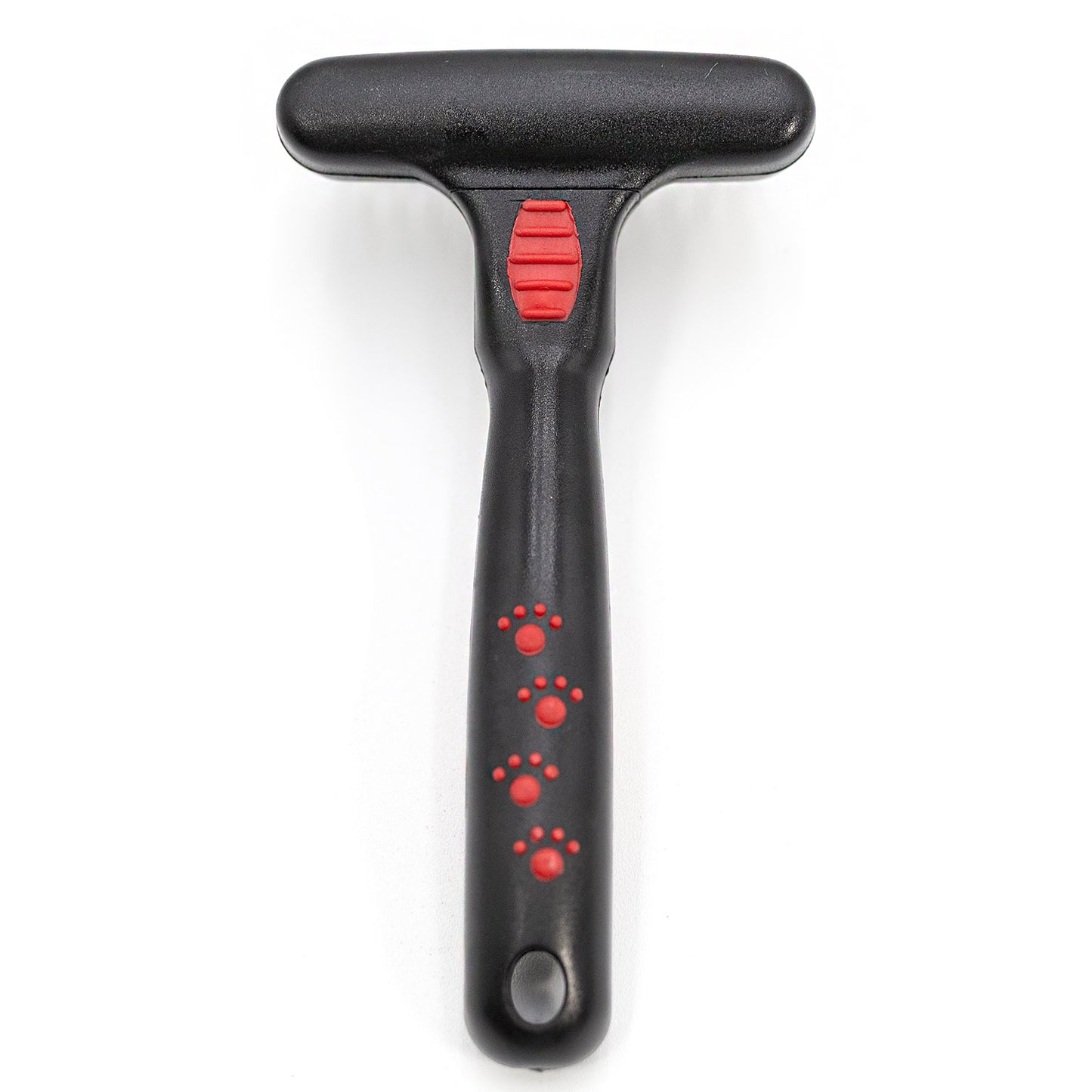 jeffers pet magic spring undercoat rake for dogs & cats, pet deshedding brush, undercoat hair removal rake, grooming tool for detangling, removing fur & mats, red black handle - single row 13 pins