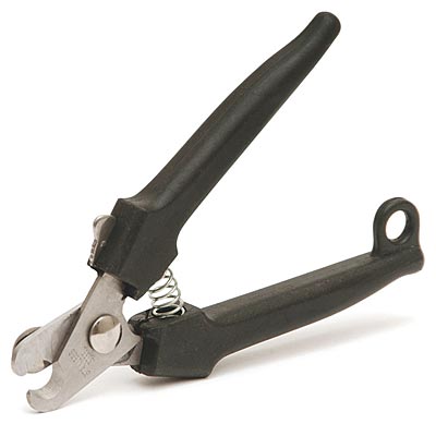 Jeffers Pet Nail Clippers – Small Thick Blade, Plier Style Grooming Tool for Dogs & Cats, Stainless Steel Trimmer with Stopper Tap Screw, Spring Loaded Handle, Professional Pet Nail Clipper, Black
