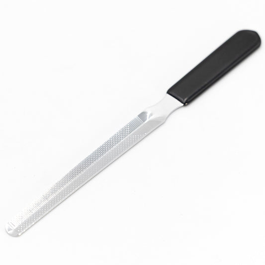 Jeffers Pet Nail File for Dogs & Cats, 7 Inch Grooming Tool for Trimming & Smoothing Claws, Durable Metal File with Grip Handle, Nail Care for Small Animals, Puppies, Kittens, Rabbit - Black