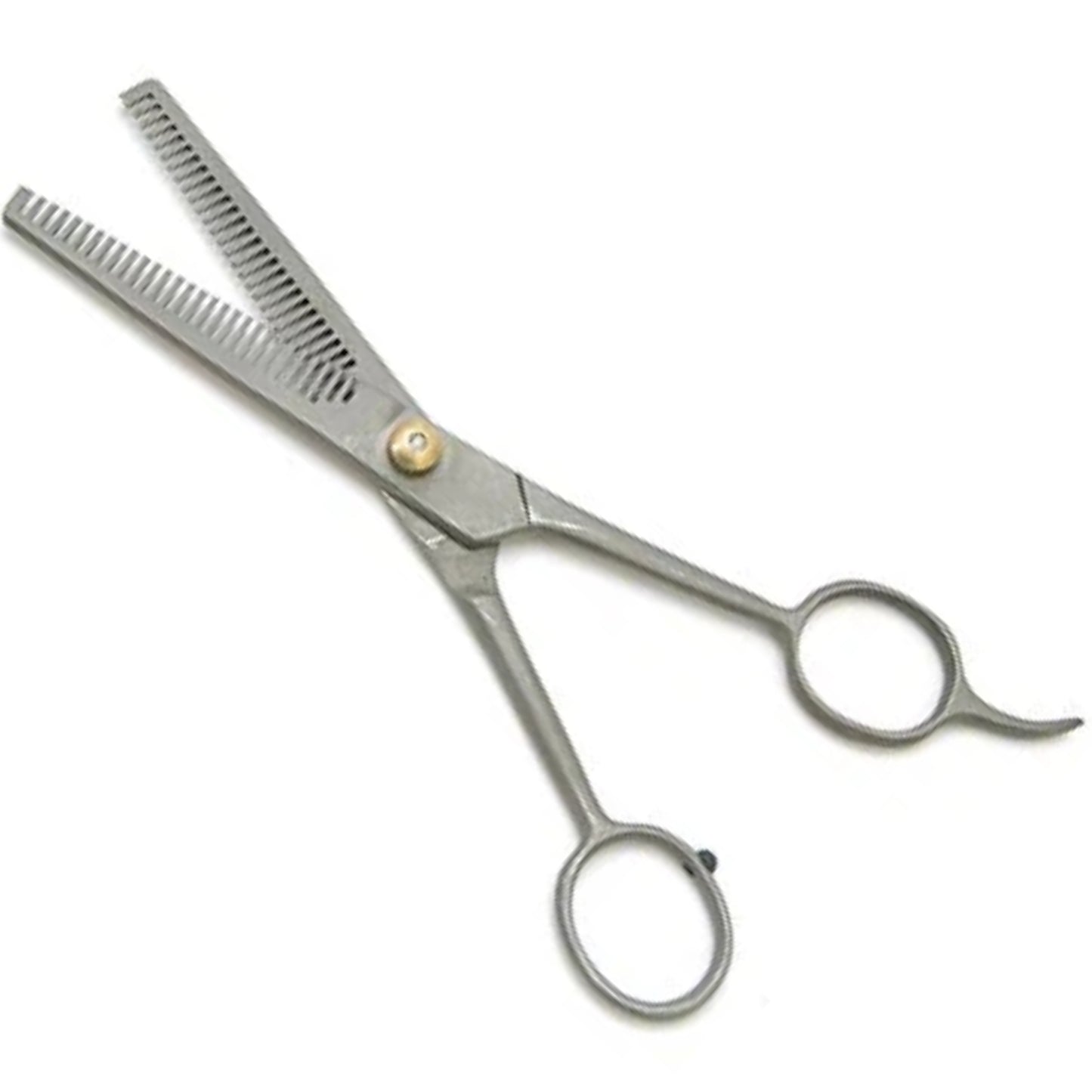 jeffers pet grooming thinning shears for dogs & cats – 7 inch stainless steel blending scissors with 30 tooth blade, adjustable tension, finger rest, silent grip – coat, fur, hair trimming tool