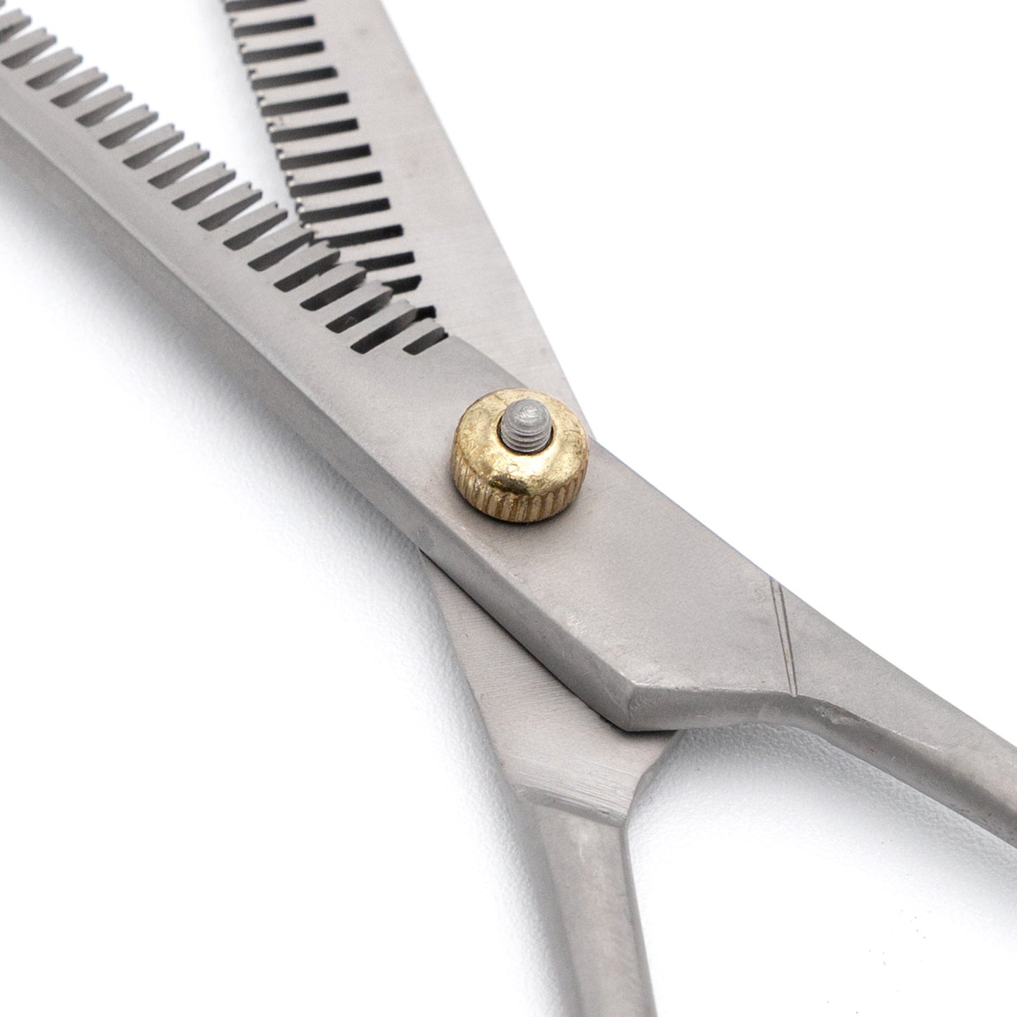 jeffers pet grooming thinning shears for dogs & cats – 7 inch stainless steel blending scissors with 30 tooth blade, adjustable tension, finger rest, silent grip – coat, fur, hair trimming tool
