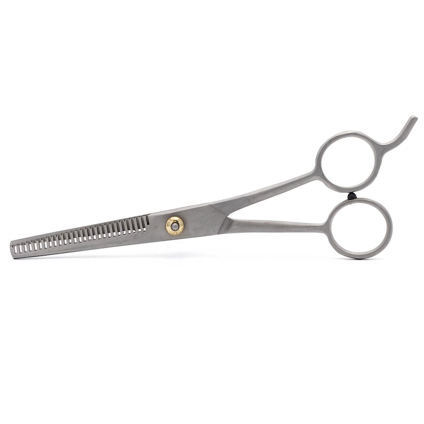 jeffers pet grooming thinning shears for dogs & cats – 7 inch stainless steel blending scissors with 30 tooth blade, adjustable tension, finger rest, silent grip – coat, fur, hair trimming tool