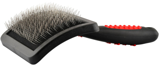 Jeffers Soft Pin Universal Slicker Brush for Dogs & Cats, Grooming Brush for Sensitive Skin, Remove Mats, Loose Fur, & Dead Hair, Tangle Detangler, Safe Grooming Tool - Large 4½" x 3-3/8"