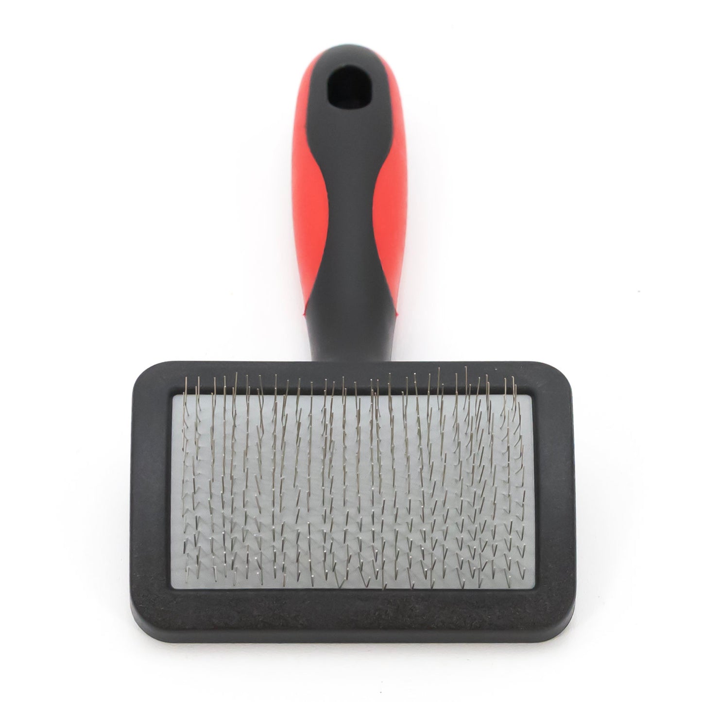 jeffers soft pin universal slicker brush for dogs & cats, grooming brush for sensitive skin, remove mats, loose fur, & dead hair, tangle detangler, safe grooming tool - small 3" x 2"m