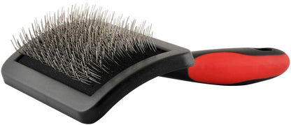 Jeffers Soft Pin Universal Slicker Brush for Dogs & Cats, Grooming Brush for Sensitive Skin, Remove Mats, Loose Fur, & Dead Hair, Tangle Detangler, Safe Grooming Tool - Small 3" x 2"M