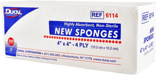 Non-Sterile pkg 200/4ply 4"x4"