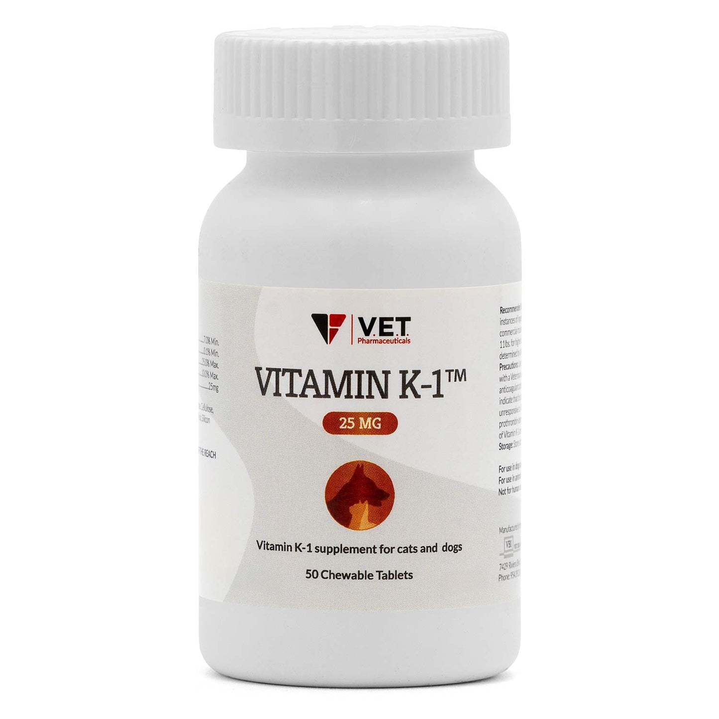 vitamin k1 chewable tablets, 25mg, 50ct