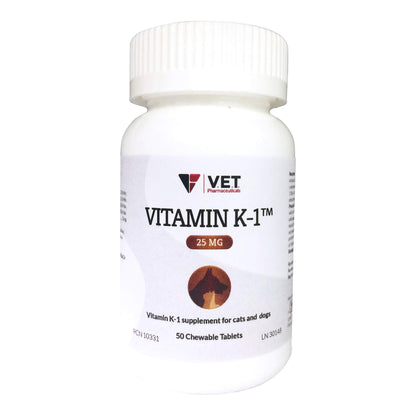 Vitamin K1 Chewable Tablets, 25mg, 50ct