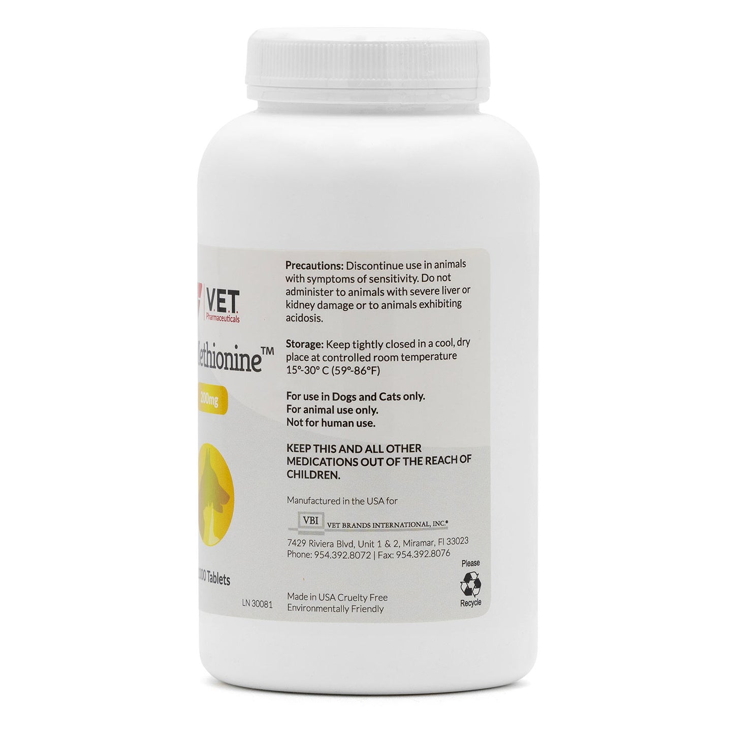 dl methionine tablets, 200mg, 1000ct