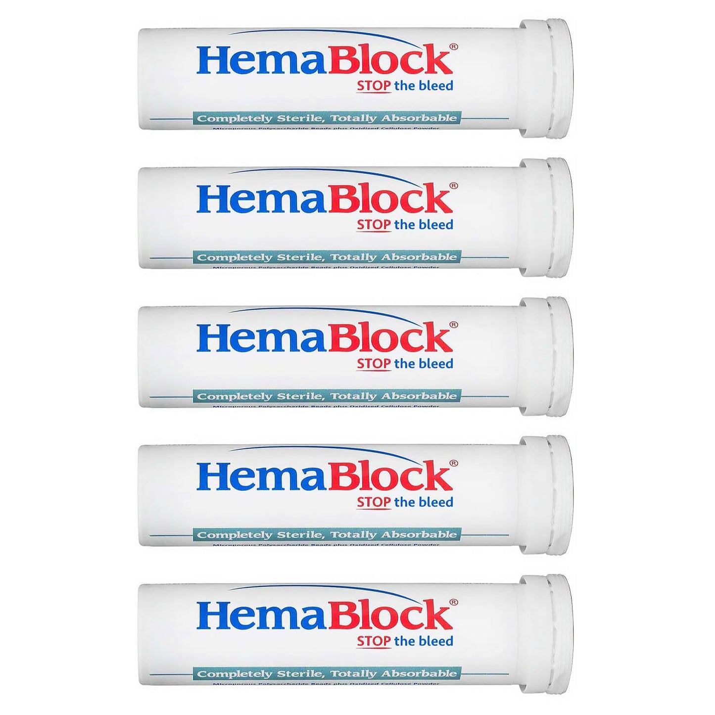 hemablock hemostatic powder 2 gm tube/sachet, 5pk