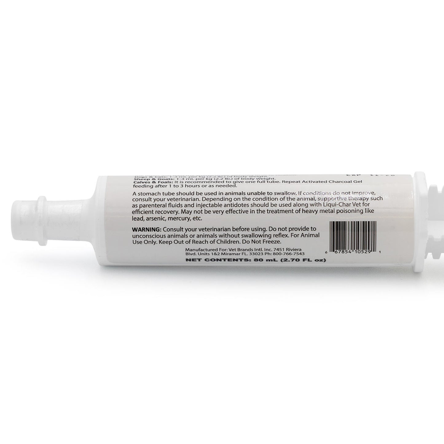 liqui-char vet activated charcoal, 80ml