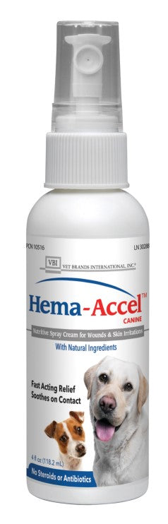 Hema-Accel Canine All Natural Wound Care Spray, 4oz