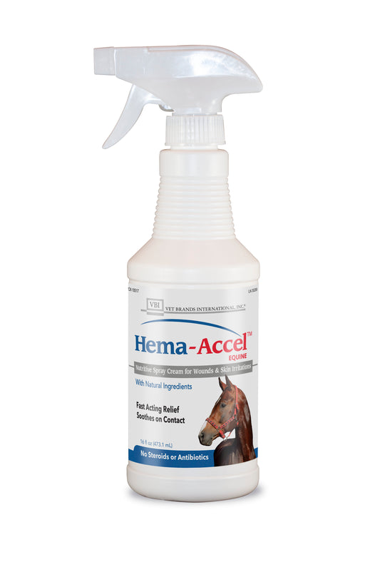 Hema-Accel Equine All Natural Wound Care Spray, 16oz