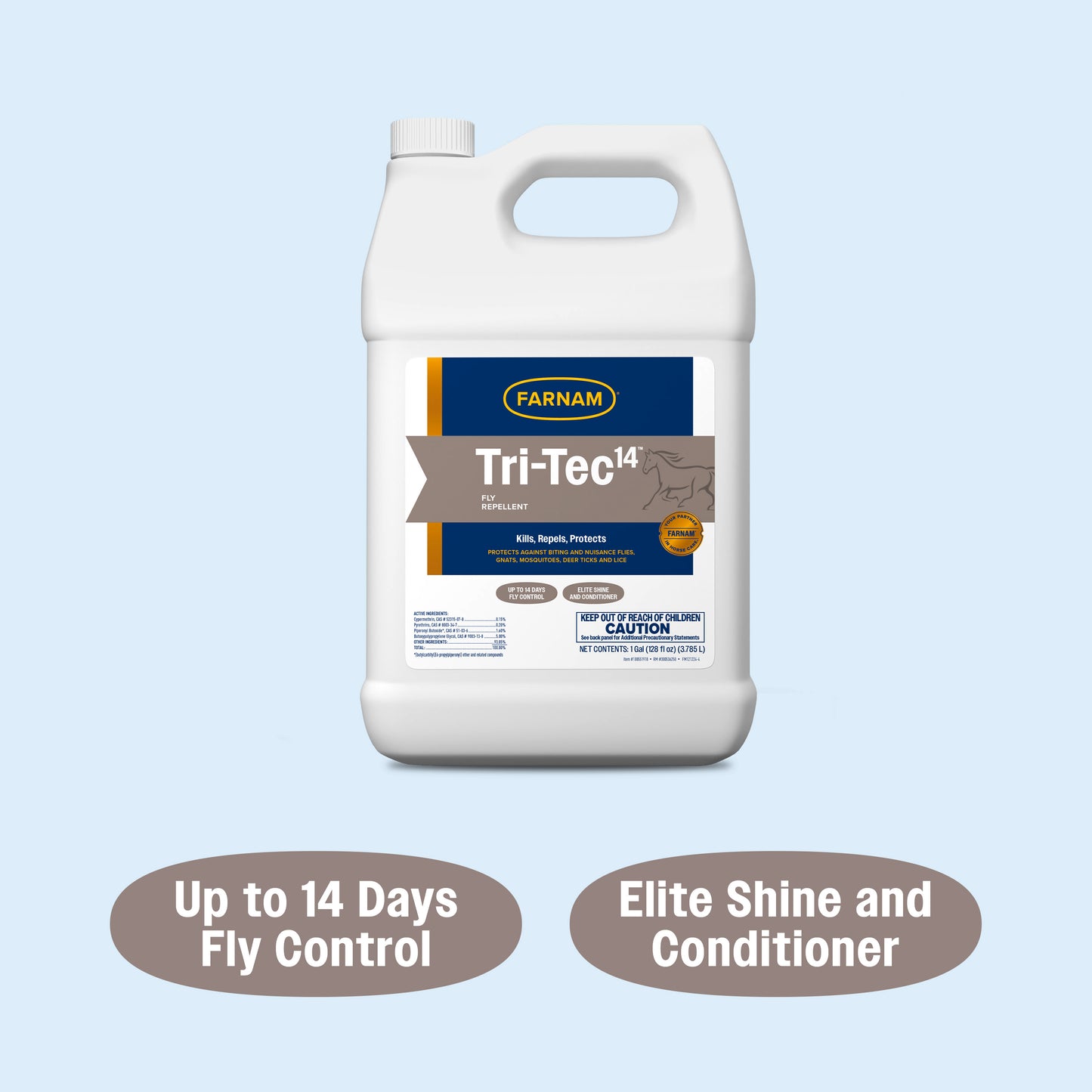 farnam tri-tec 14 fly repellent for horses 128 ounces