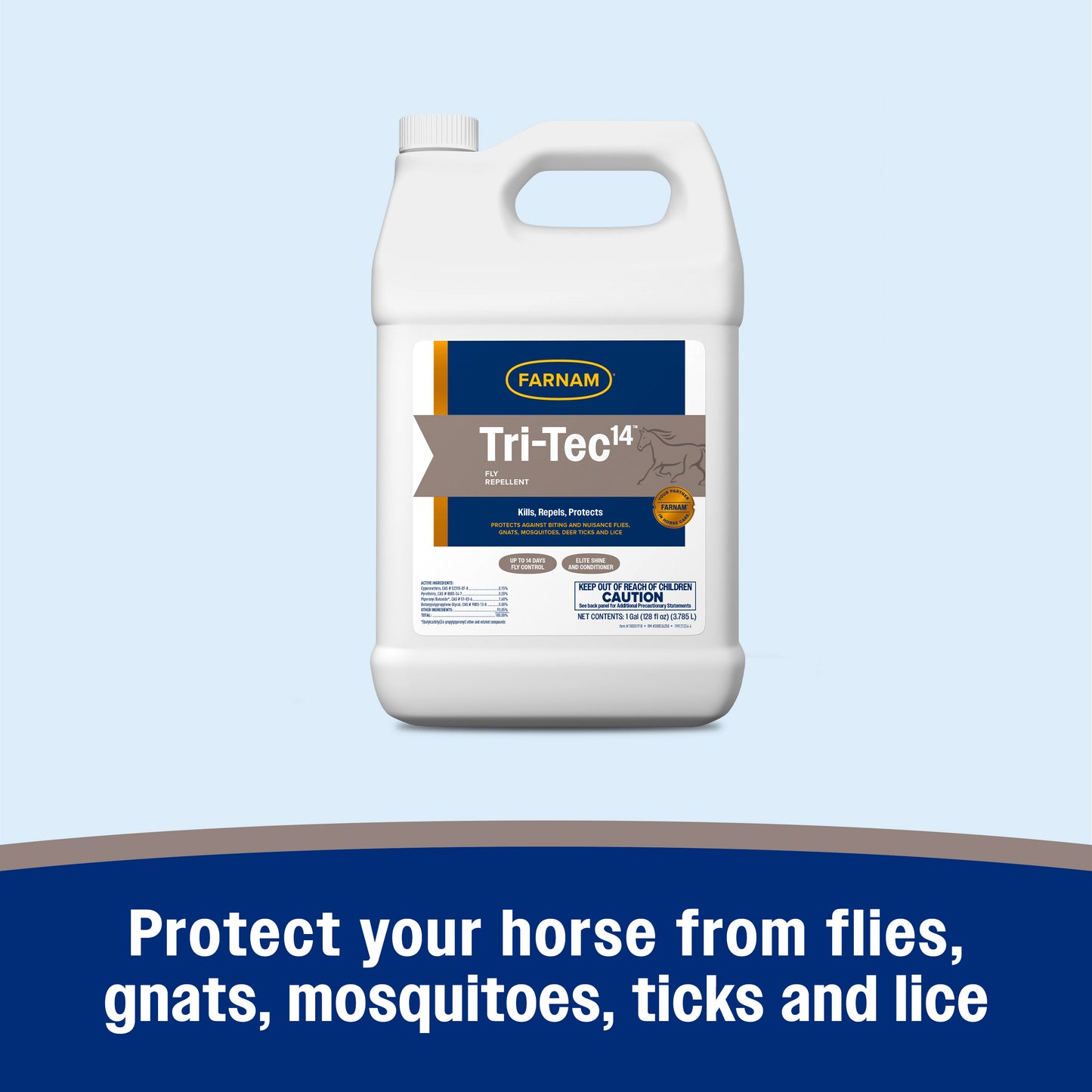 farnam tri-tec 14 fly repellent for horses 128 ounces