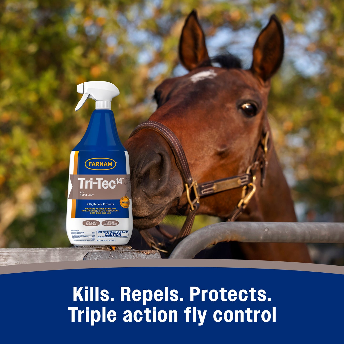 farnam tri-tec 14 fly repellent for horses 128 ounces