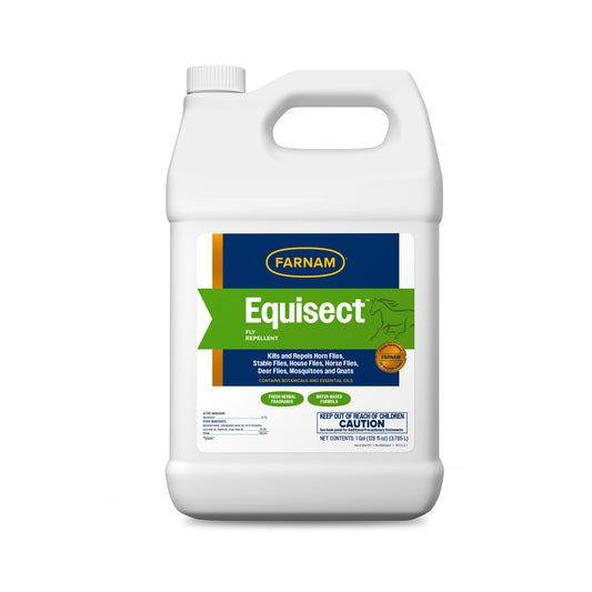 Farnam Equisect Water-based Botanical Fly Repellent with Herbal Scent for Horses, Dogs and Cats 128 ounces