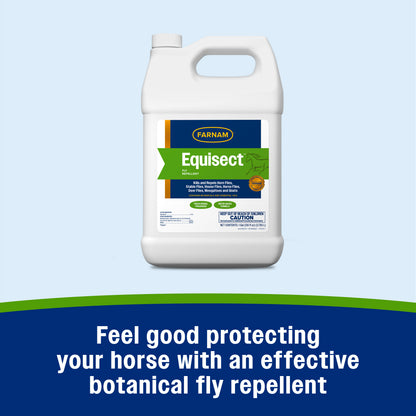 Farnam Equisect Water-based Botanical Fly Repellent with Herbal Scent for Horses, Dogs and Cats 128 ounces