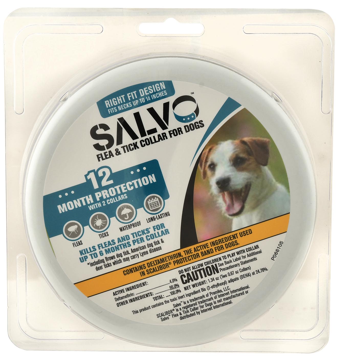 salvo flea and tick collars size: 14in