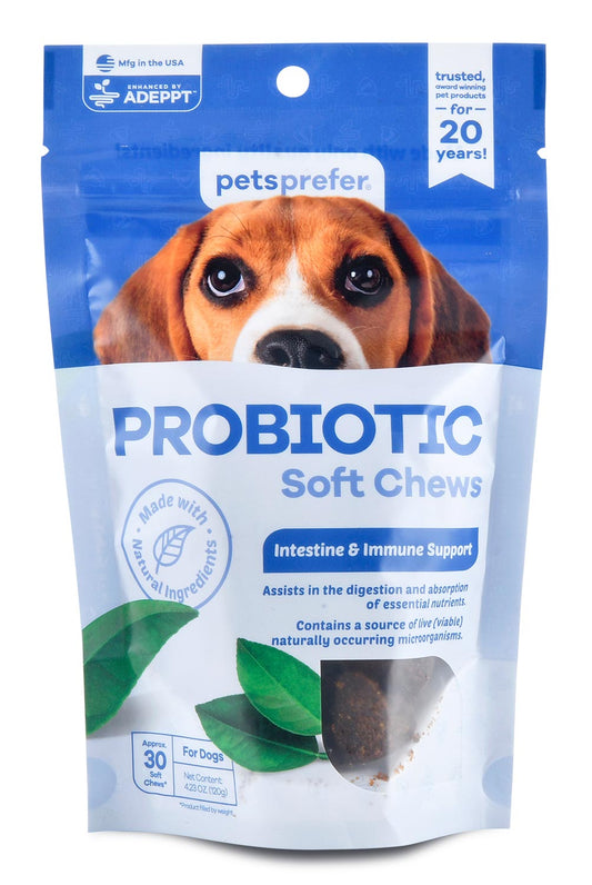 PetsPrefer Probiotic Soft Chews w/ ADEPPT, 30 ct