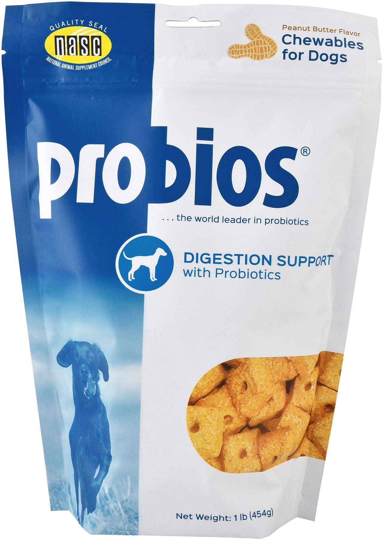 probios dog treats digestion, peanut butter, 1 lb