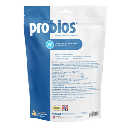 Probios Dog Treats Digestion, Peanut Butter, 1 lb