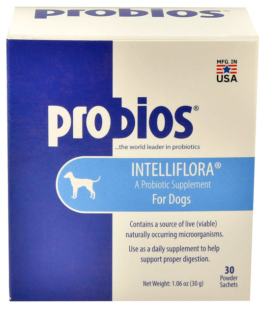 Probios Intelliflora Probiotic Supplement For Dogs, 30 Pack