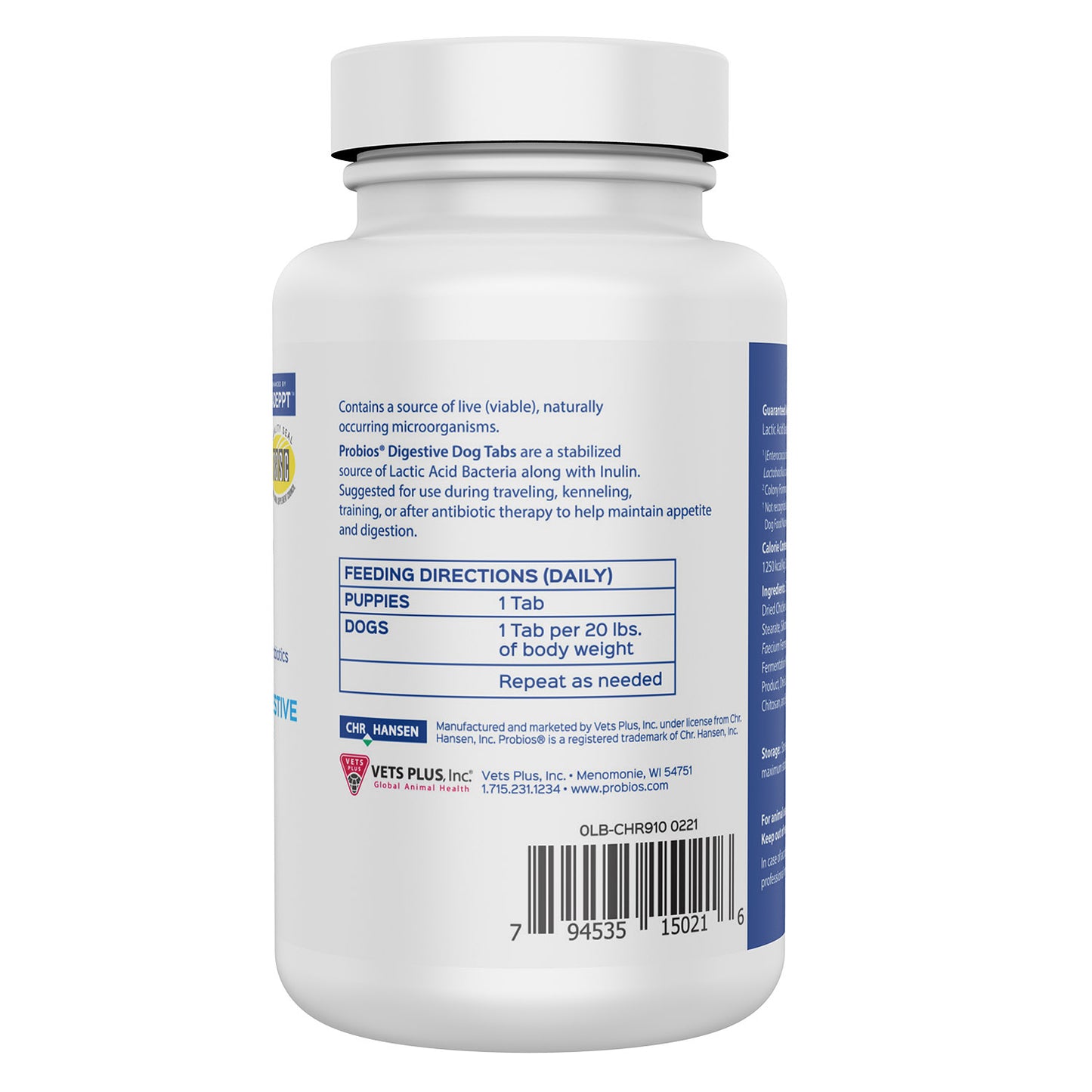 probiocin digestive dog tabs 45ct