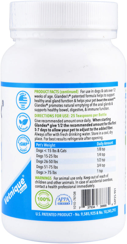 Glandex Powder for Dogs and Cats, Beef Liver, 2.5 oz