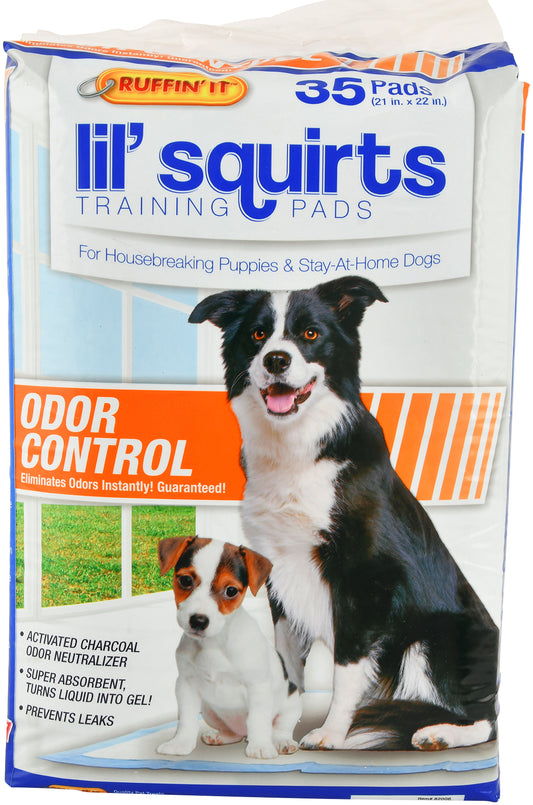 Lil' Squirts Training Pads with Activated Charcoal, 35 count