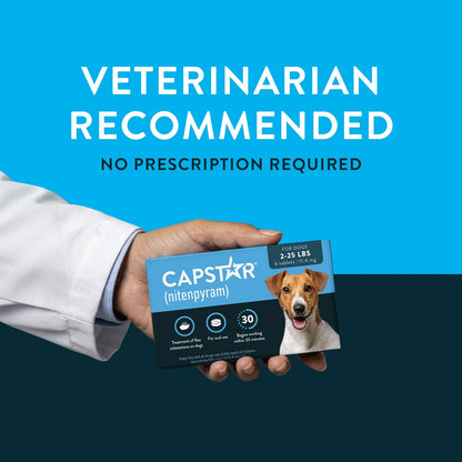 Capstar dog,  2-25lbs (6ct) Blue
