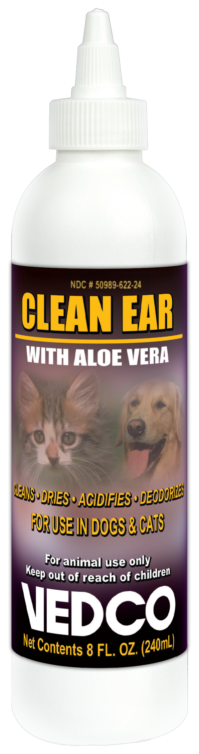 clean ear w/ aloe vera, 8oz