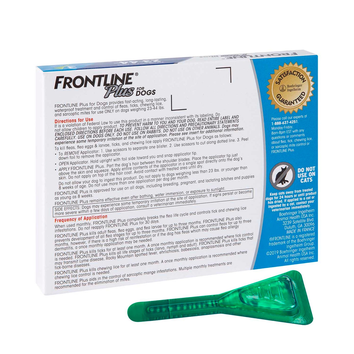 frontline plus dog 23-44# (3pk)