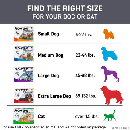Frontline Plus dog 23-44# (3pk)