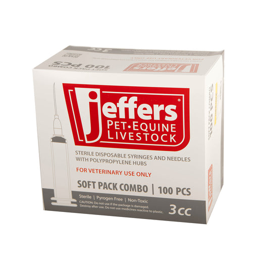 3cc L.L. w/20 x 3/4" Combo, box of 100