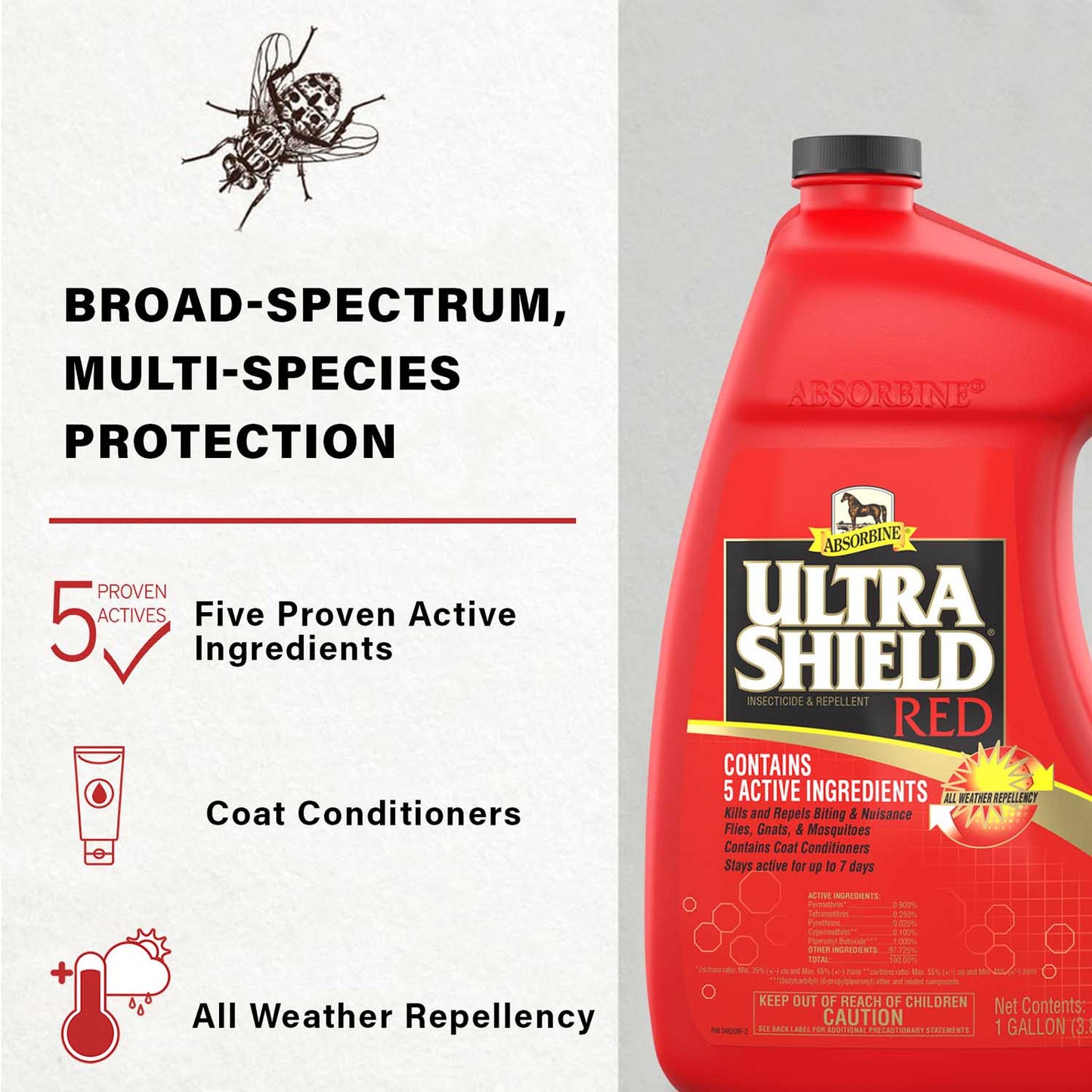ultrashield red, gallon