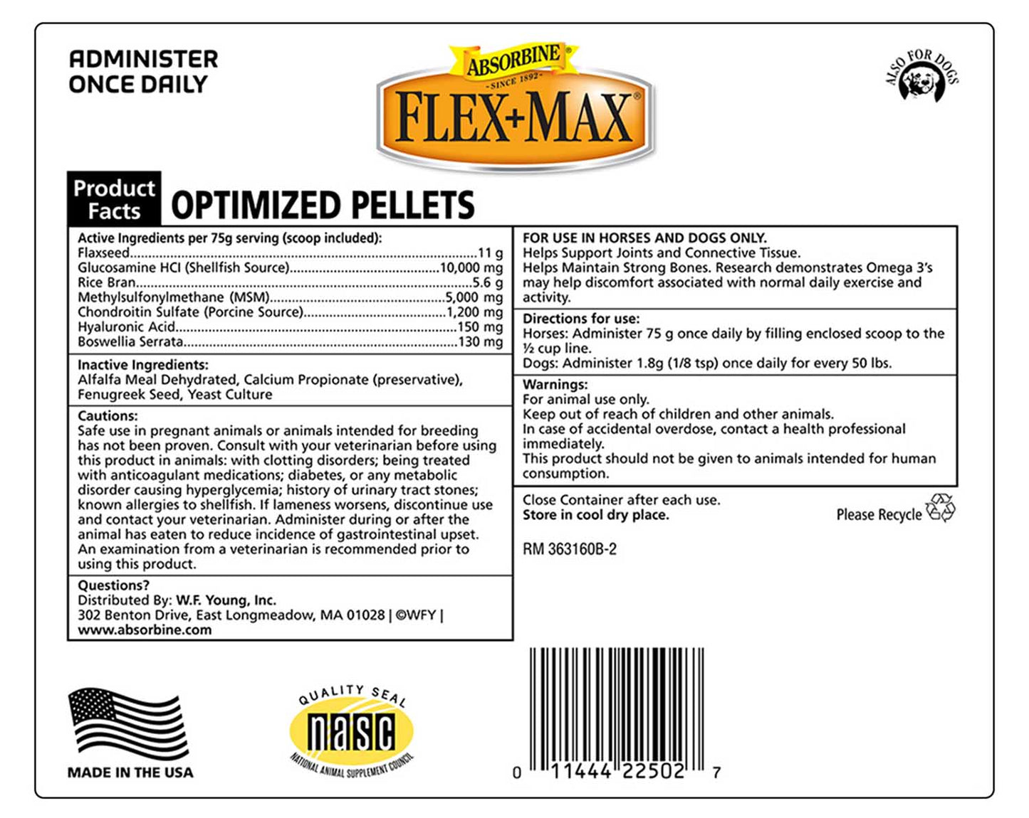 flex + max pellets, 5 lb, 30-day supply