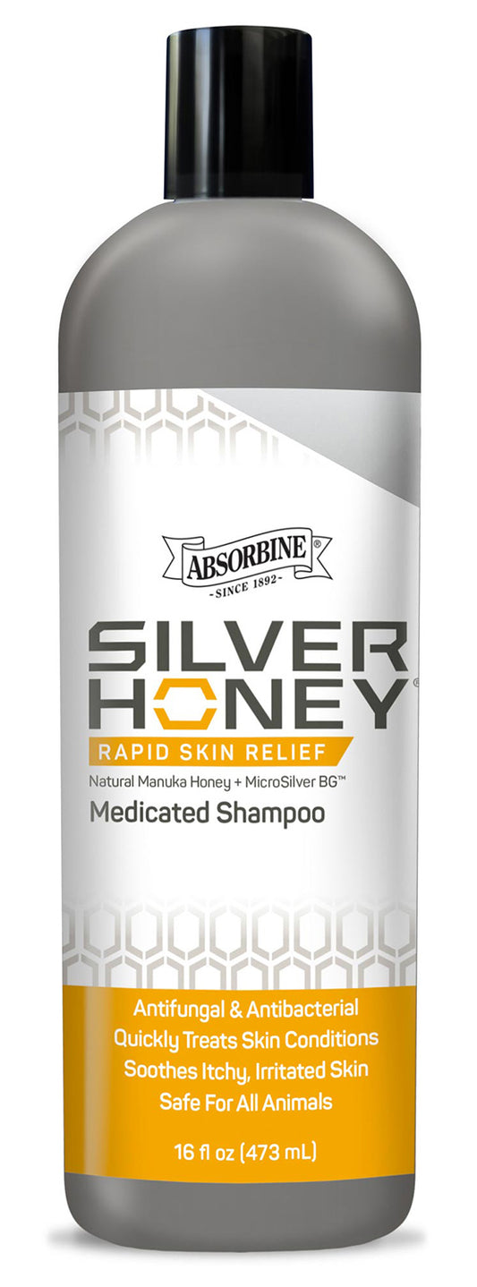 Silver Honey Rapid Skin Relief Medicated Shampoo 16 fl oz Bottle