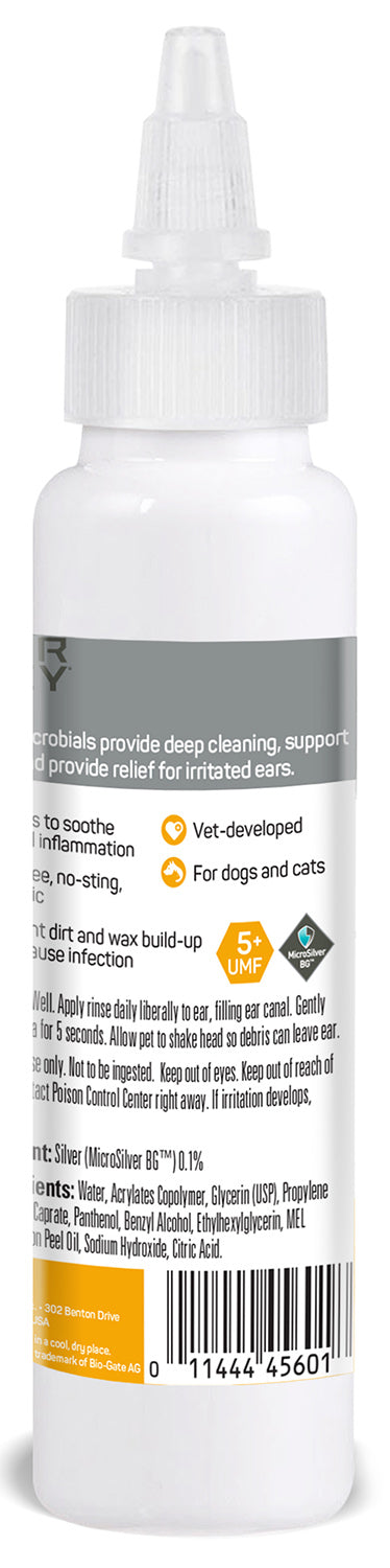 Silver Honey Rapid Ear Care Vet Strength Ear Rinse 4 fl oz Bottle