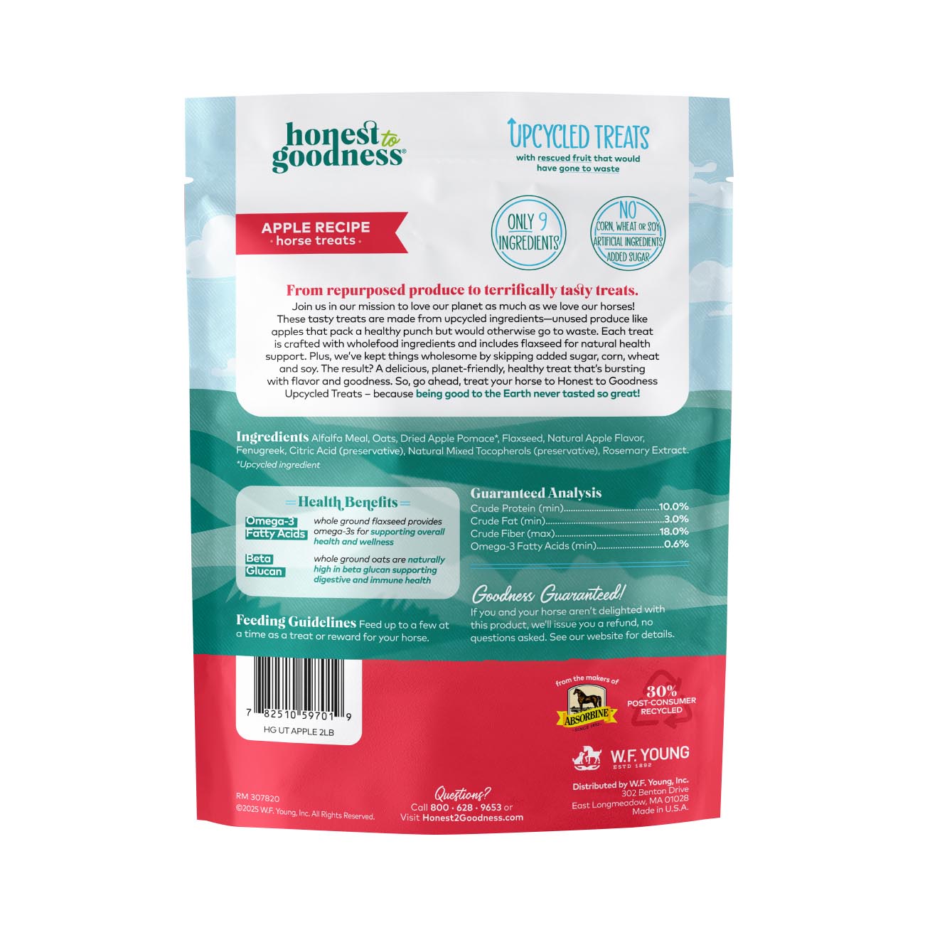 honest to goodness upcycled horse treats – apple